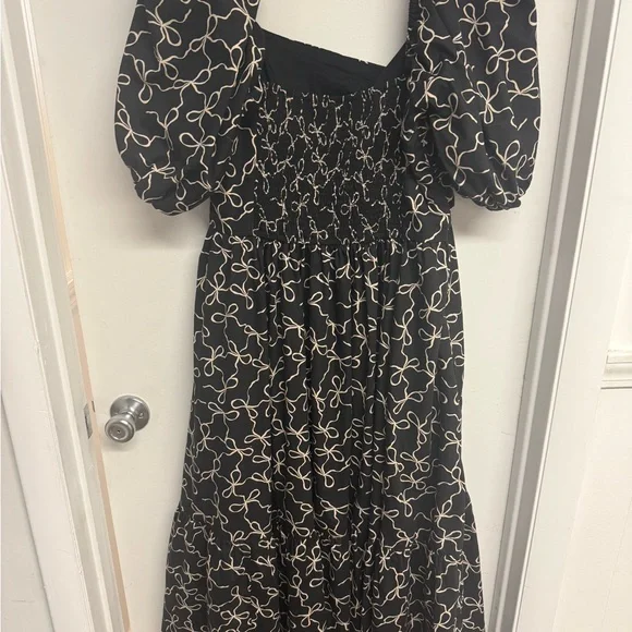 Abercrombie Emerson midi puff sleeve dress - Picture 2 of 2